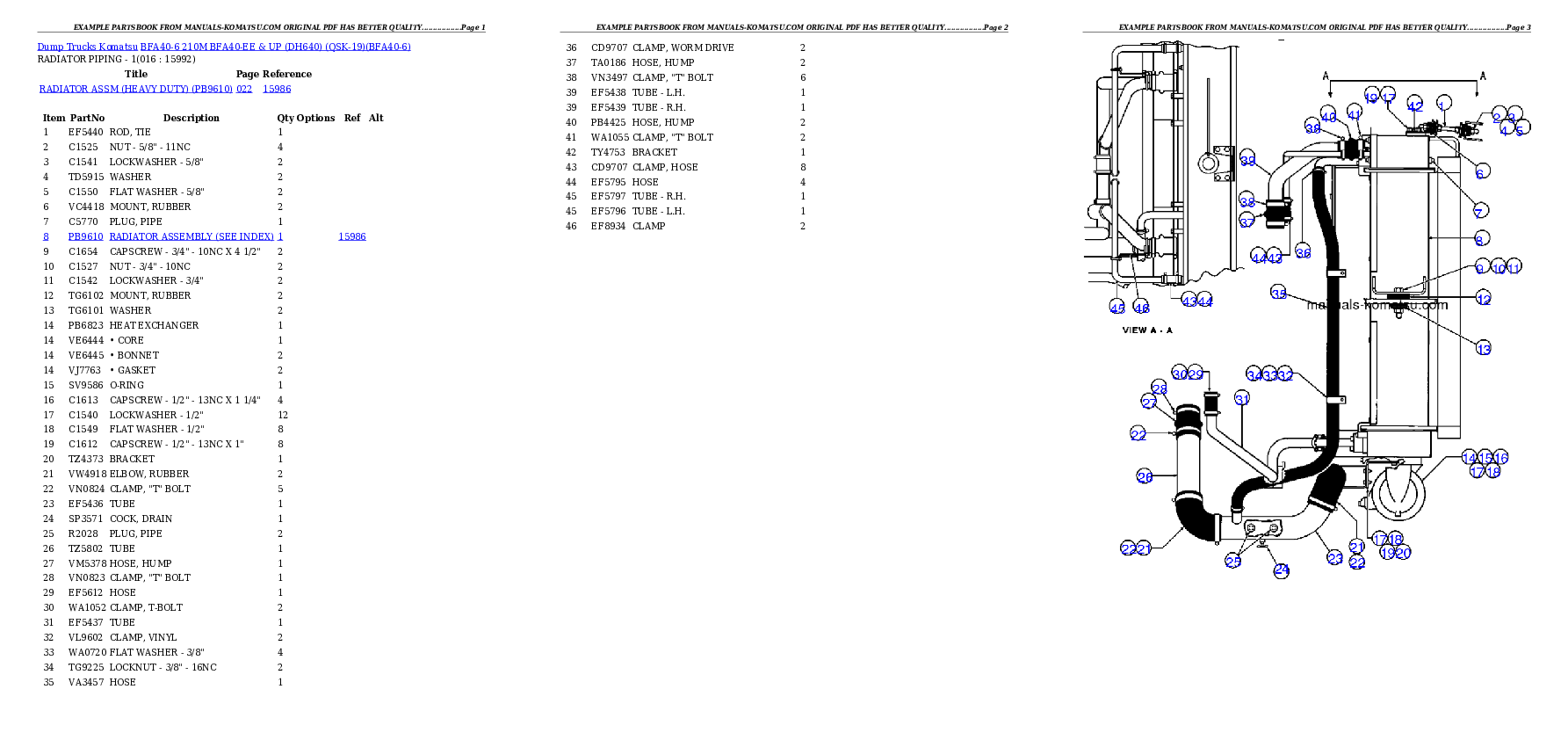 Protected: BFA40-6  210M  BFA40-EE & UP (DH640) (QSK-19) Partsbook