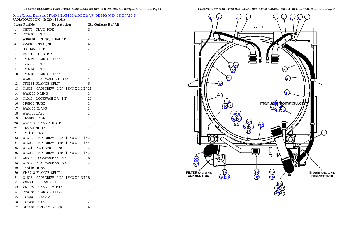 Protected: BFA40-6  210M  BFA40-EE & UP (DH640) (QSK-19) Partsbook