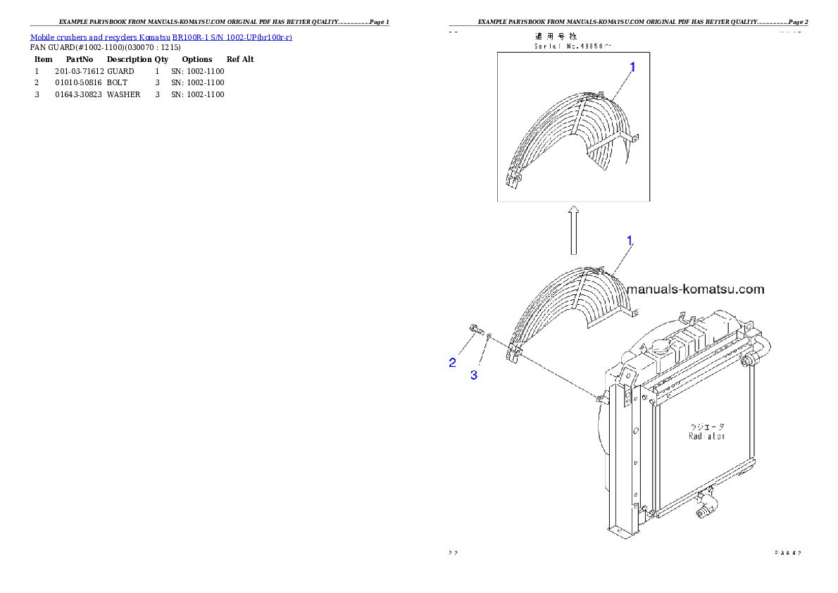 Protected: BR100R-1 S/N 1002-UP Partsbook
