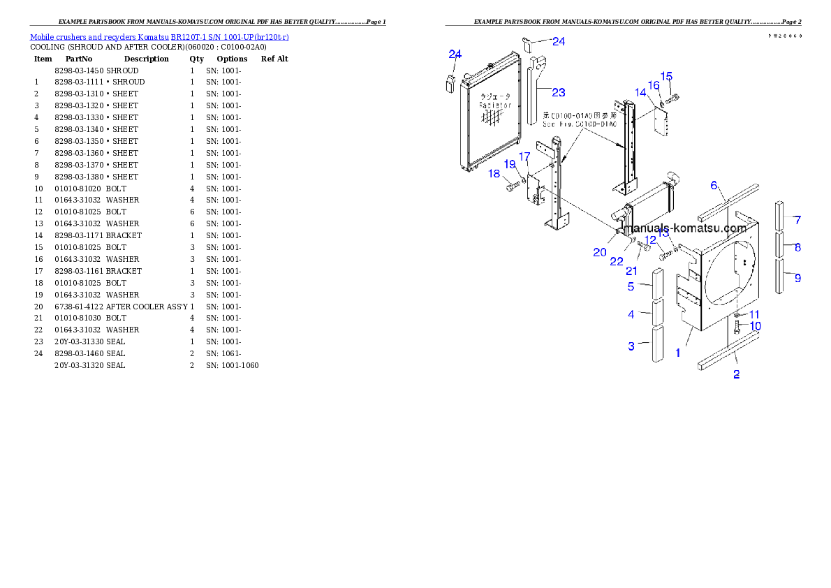 Protected: BR120T-1 S/N 1001-UP Partsbook