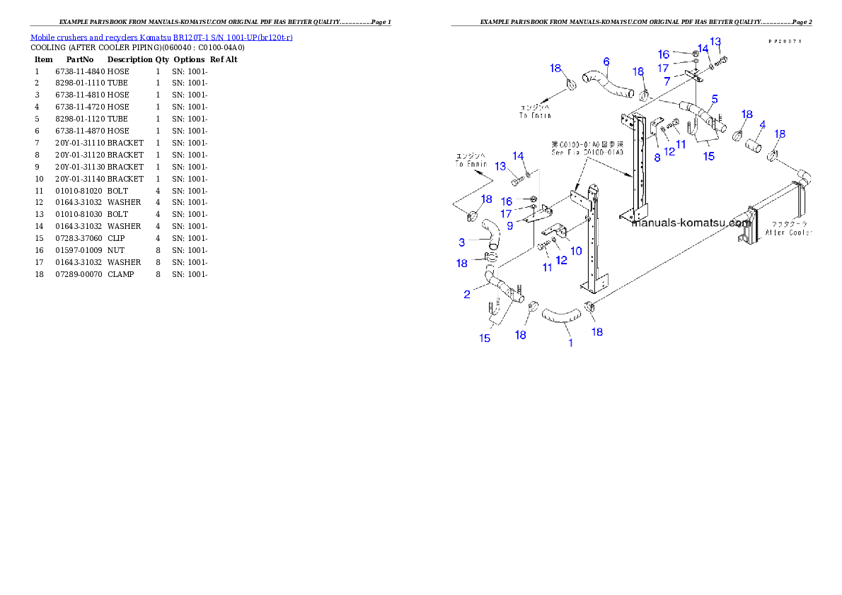 Protected: BR120T-1 S/N 1001-UP Partsbook