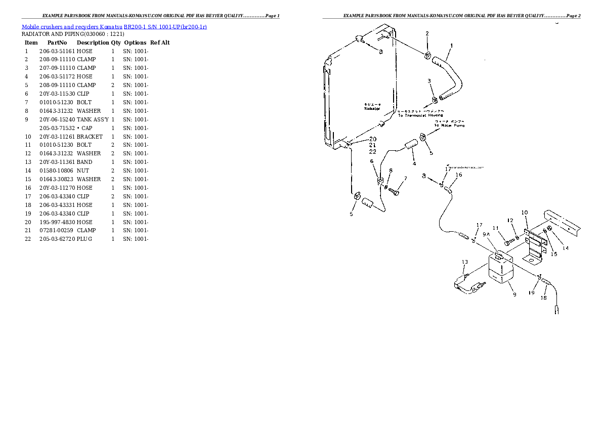 Protected: BR200-1 S/N 1001-UP Partsbook