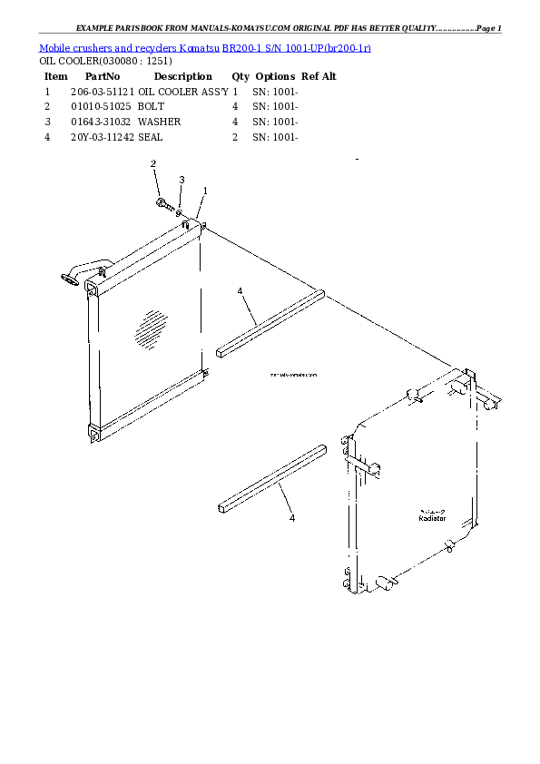 Protected: BR200-1 S/N 1001-UP Partsbook