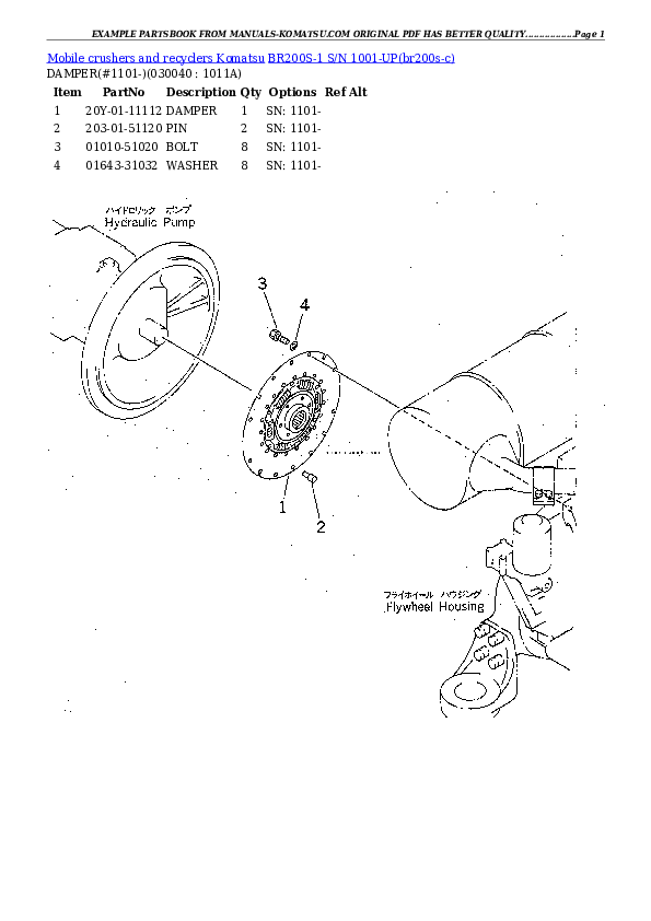 Protected: BR200S-1 S/N 1001-UP Partsbook
