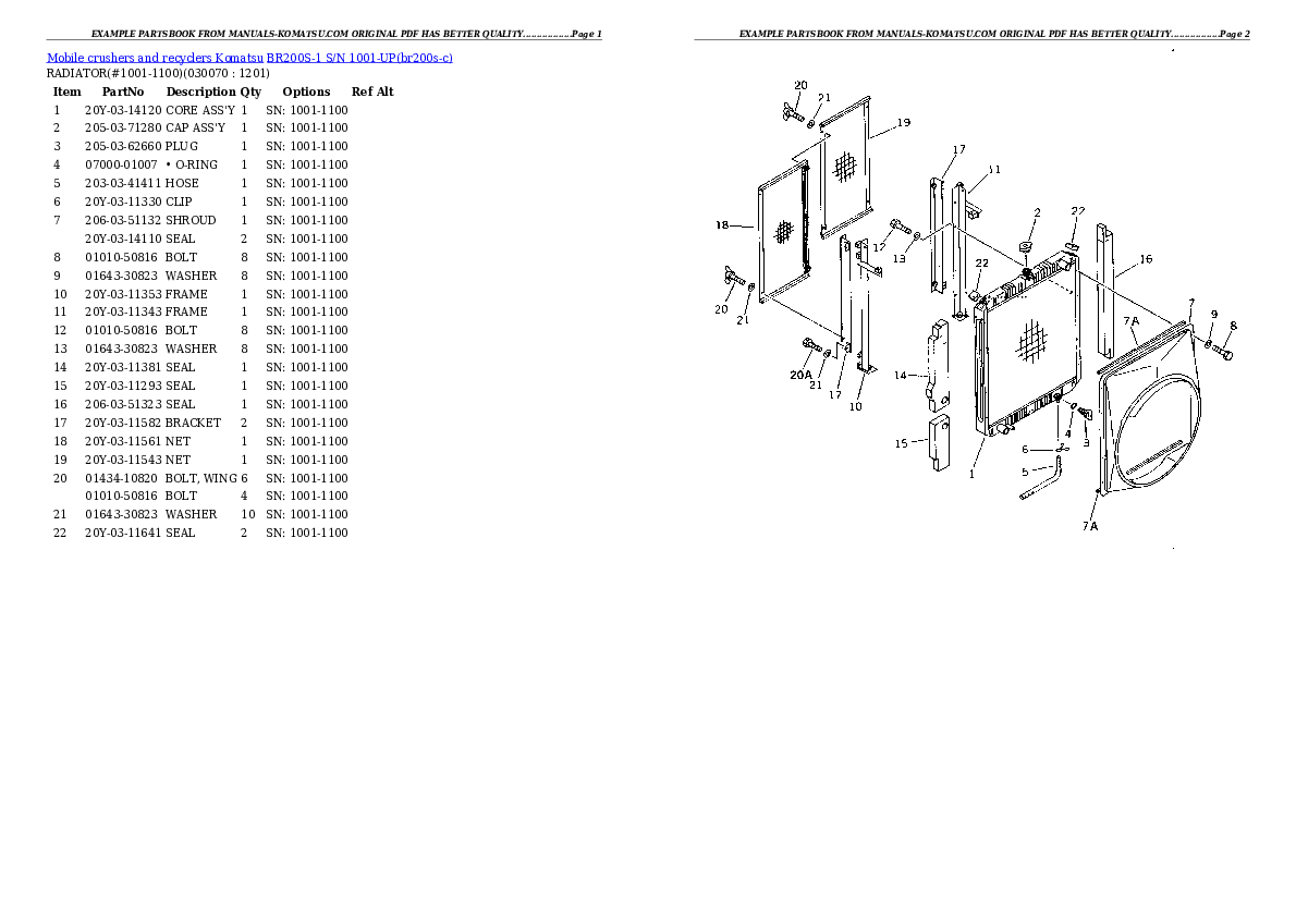 Protected: BR200S-1 S/N 1001-UP Partsbook