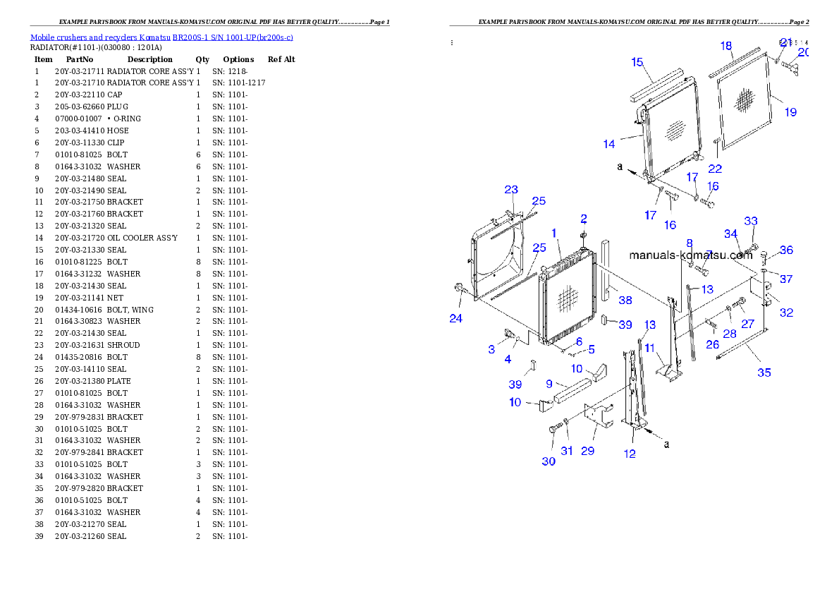 Protected: BR200S-1 S/N 1001-UP Partsbook