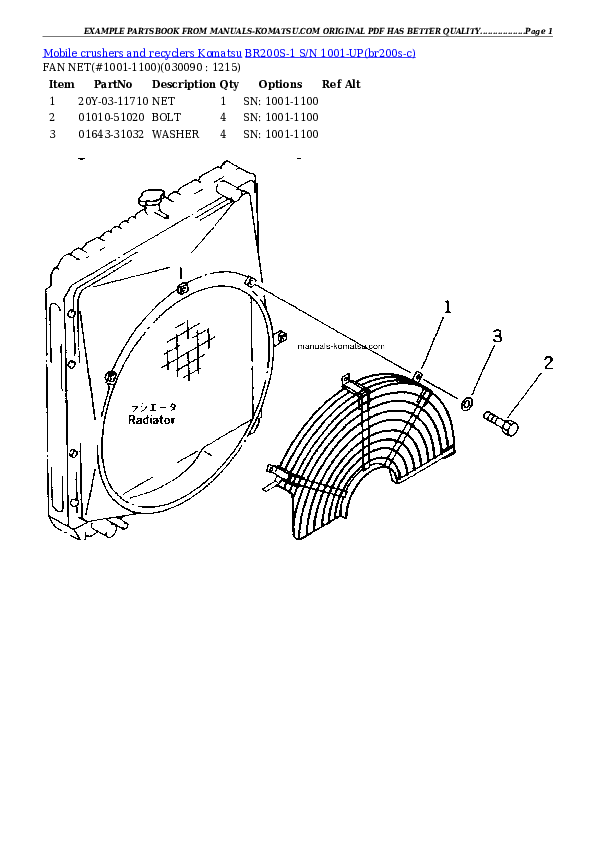 Protected: BR200S-1 S/N 1001-UP Partsbook