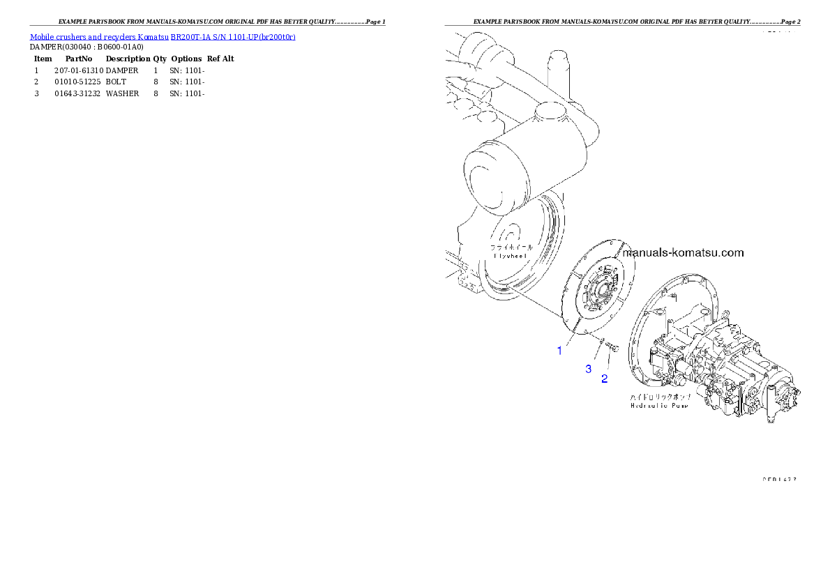 Protected: BR200T-1A S/N 1101-UP Partsbook