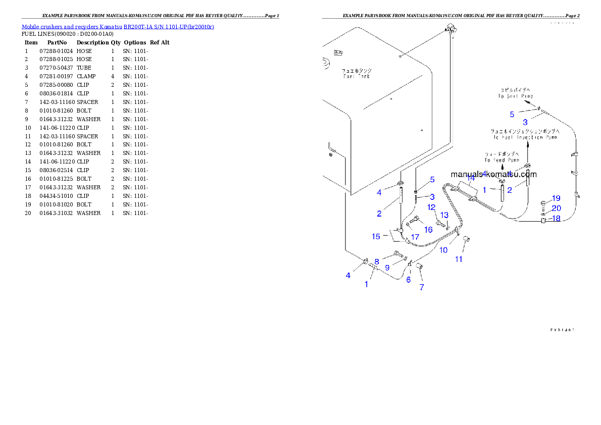 Protected: BR200T-1A S/N 1101-UP Partsbook