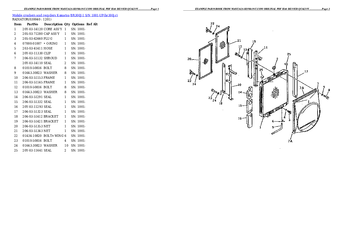 Protected: BR300J-1 S/N 1001-UP Partsbook