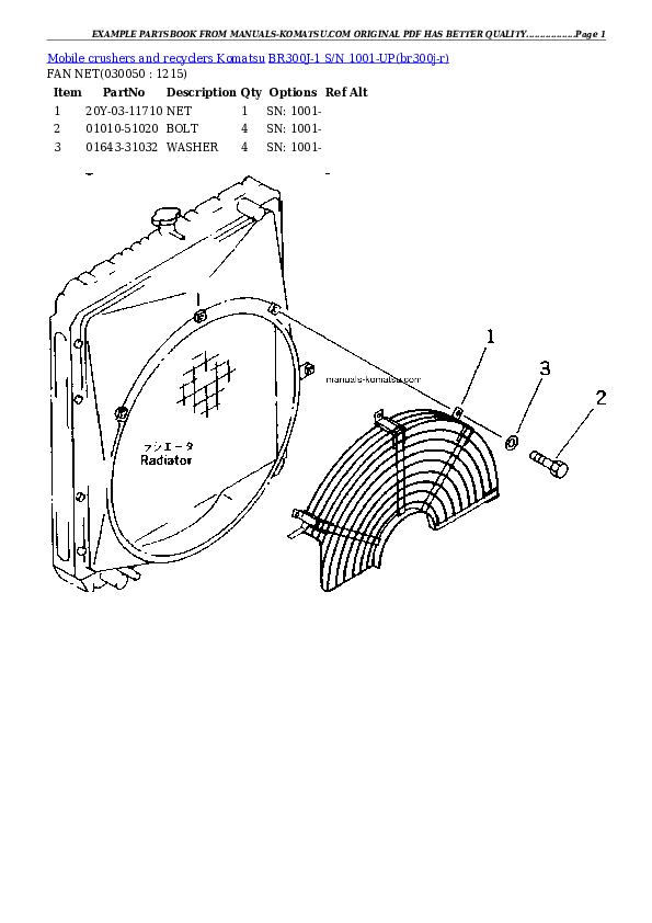 Protected: BR300J-1 S/N 1001-UP Partsbook