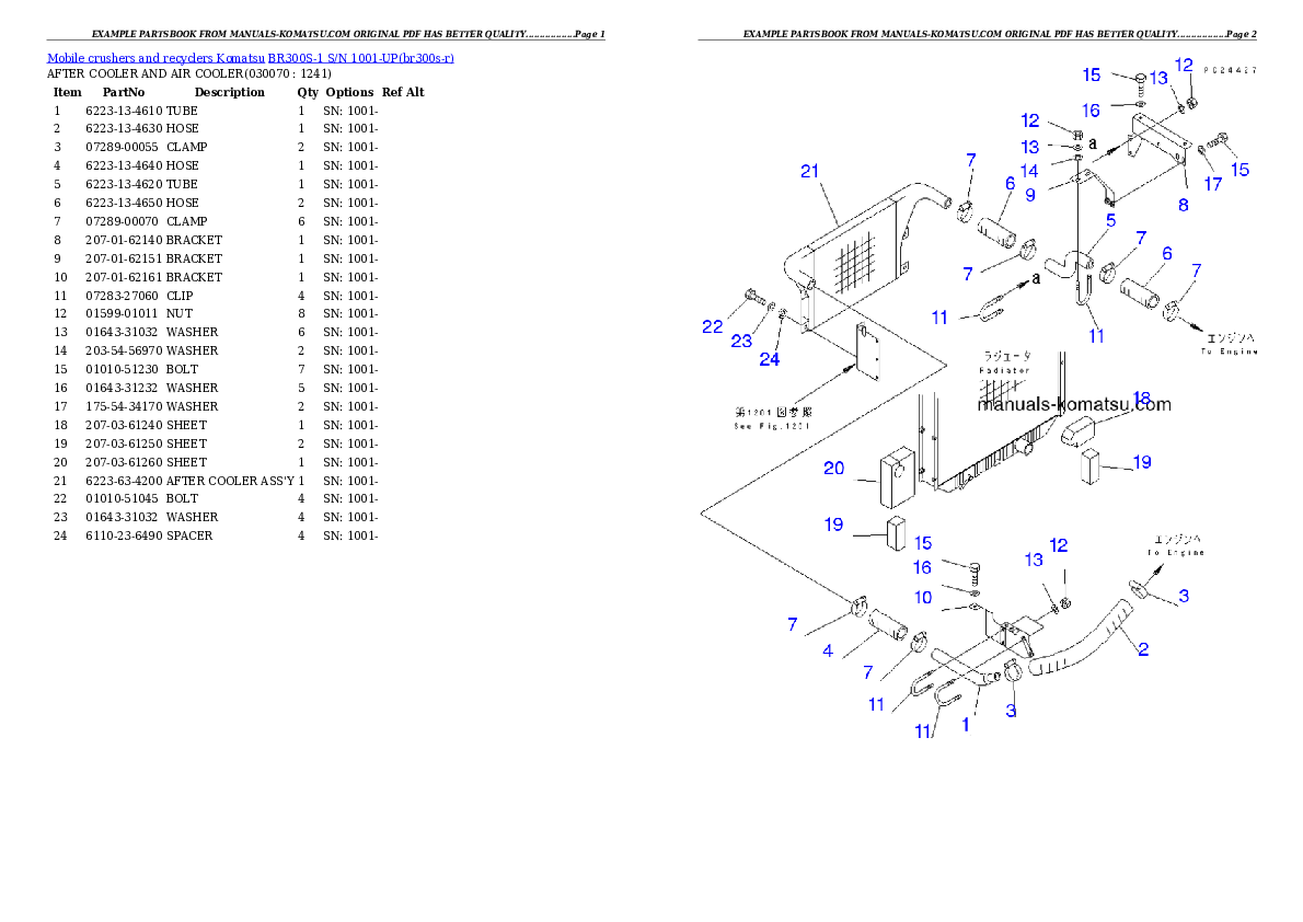 Protected: BR300S-1 S/N 1001-UP Partsbook