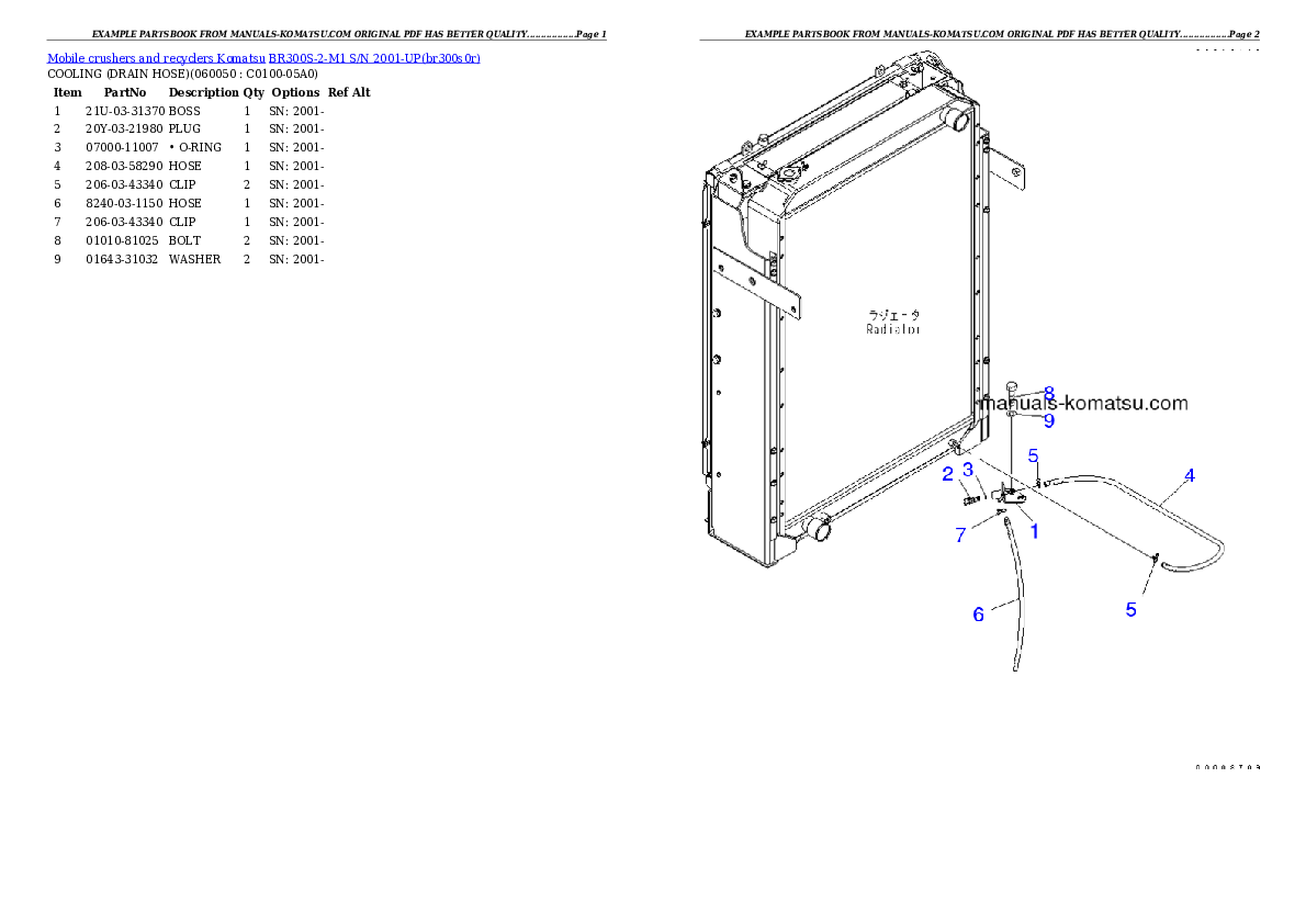 Protected: BR300S-2-M1 S/N 2001-UP Partsbook
