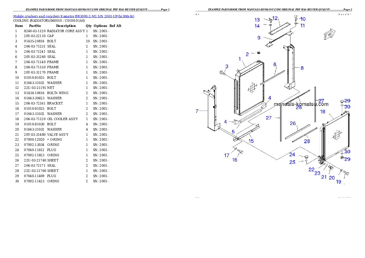 Protected: BR300S-2-M1 S/N 2001-UP Partsbook