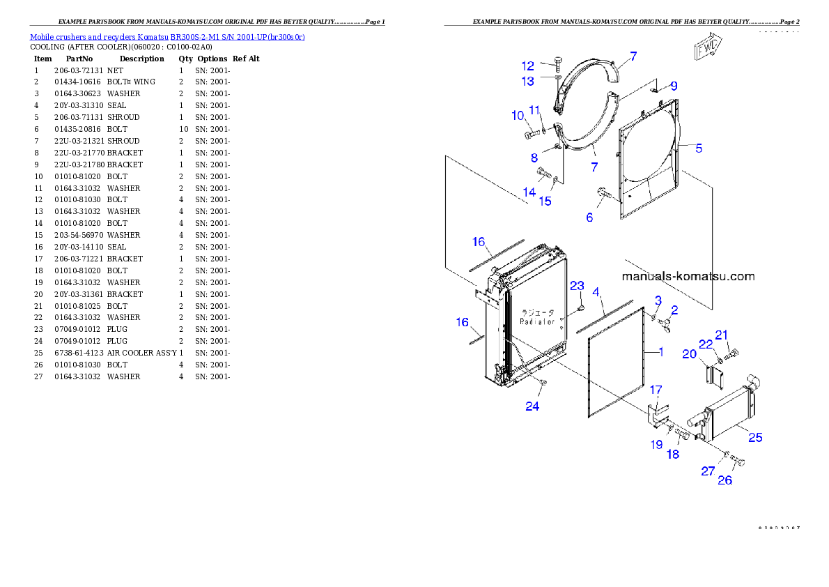 Protected: BR300S-2-M1 S/N 2001-UP Partsbook