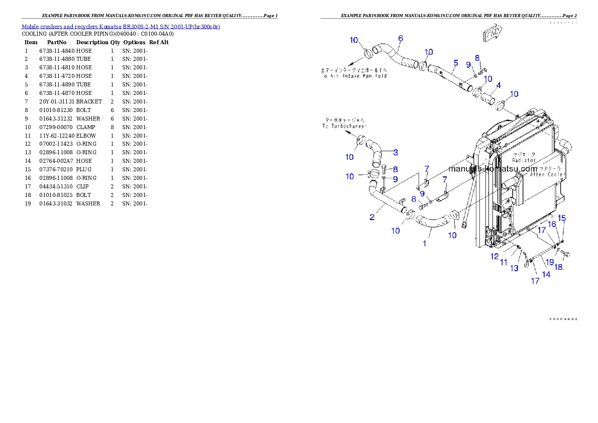 Protected: BR300S-2-M1 S/N 2001-UP Partsbook