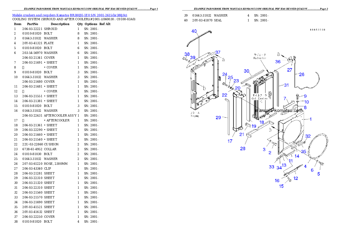 Protected: BR380JG-1E0 S/N 2001-2615 Partsbook