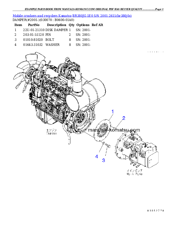 Protected: BR380JG-1E0 S/N 2001-2615 Partsbook