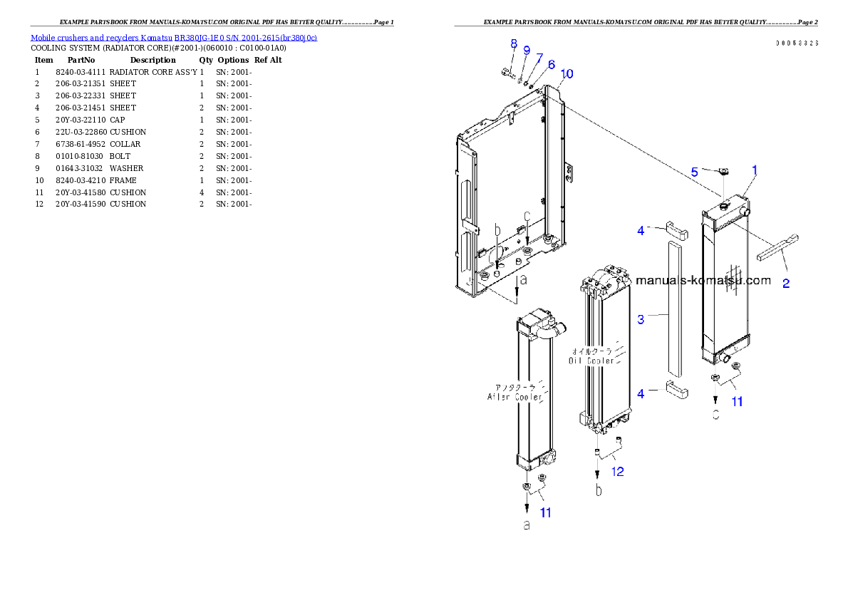 Protected: BR380JG-1E0 S/N 2001-2615 Partsbook