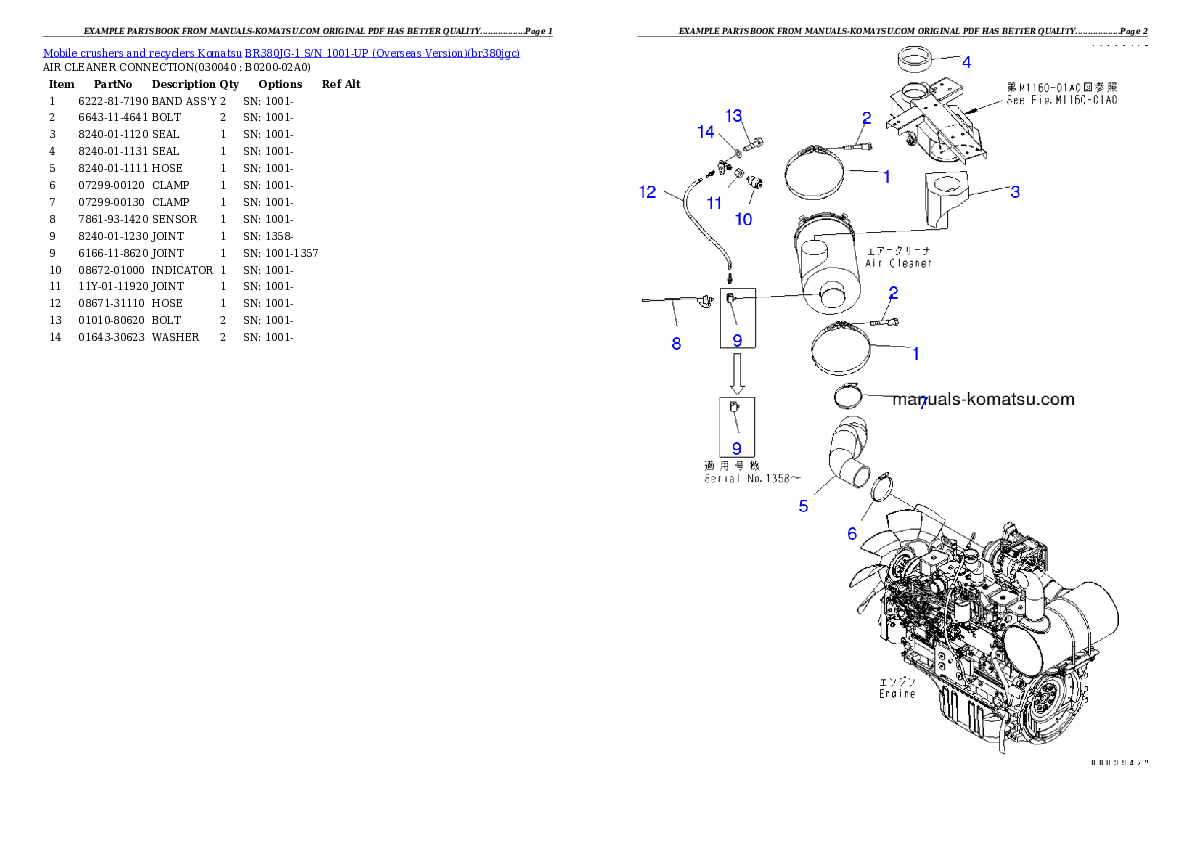 Protected: BR380JG-1 S/N 1001-UP (Overseas Version) Partsbook