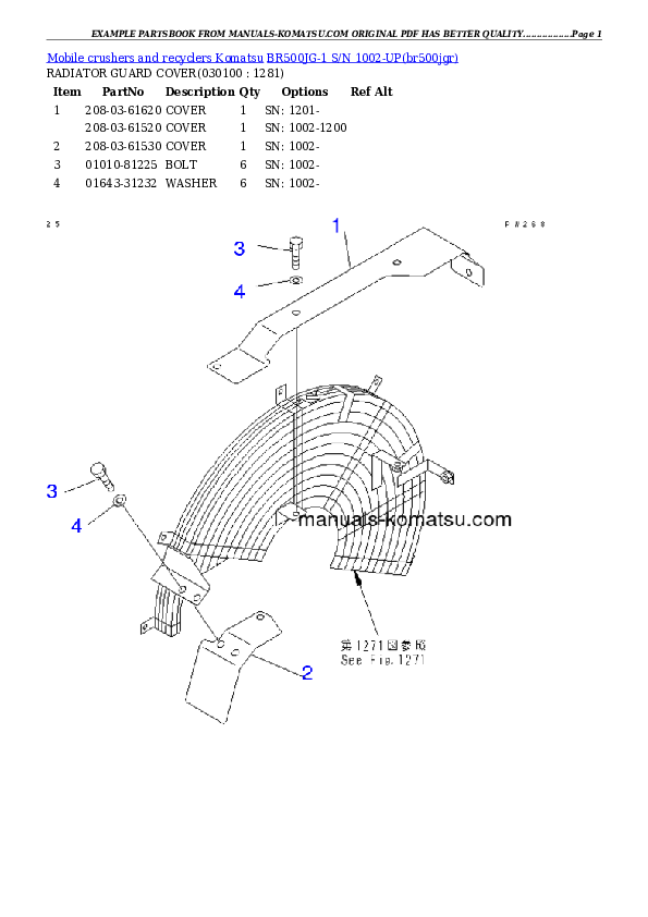 Protected: BR500JG-1 S/N 1002-UP Partsbook
