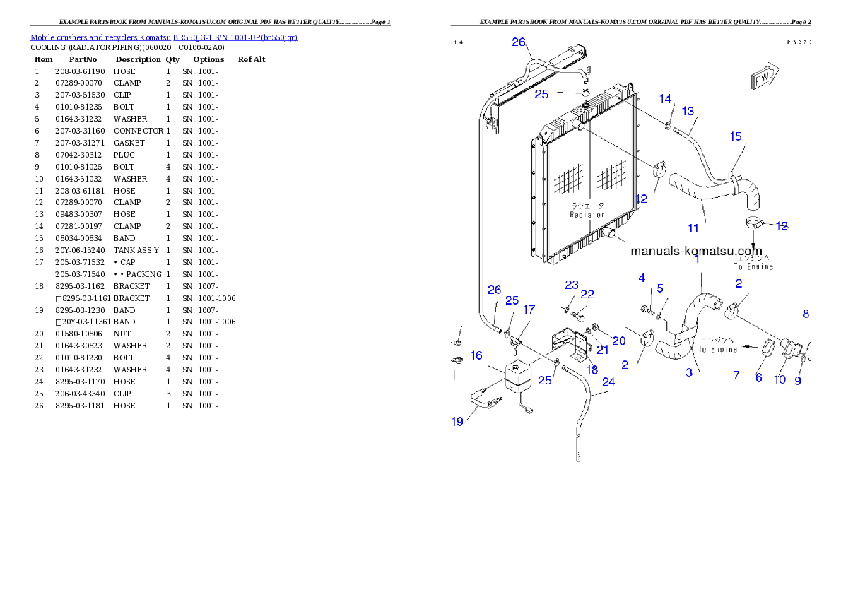 Protected: BR550JG-1 S/N 1001-UP Partsbook