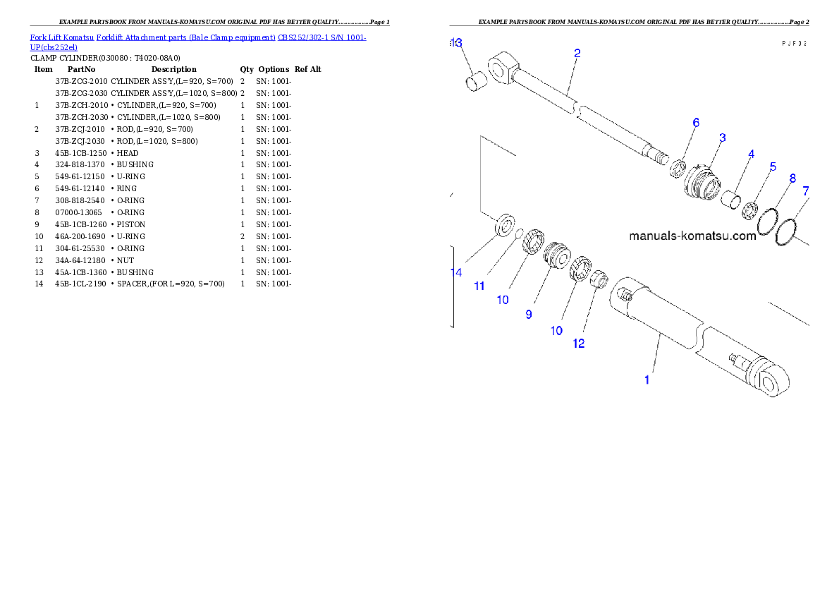 Protected: CBS252/302-1 S/N 1001-UP Partsbook