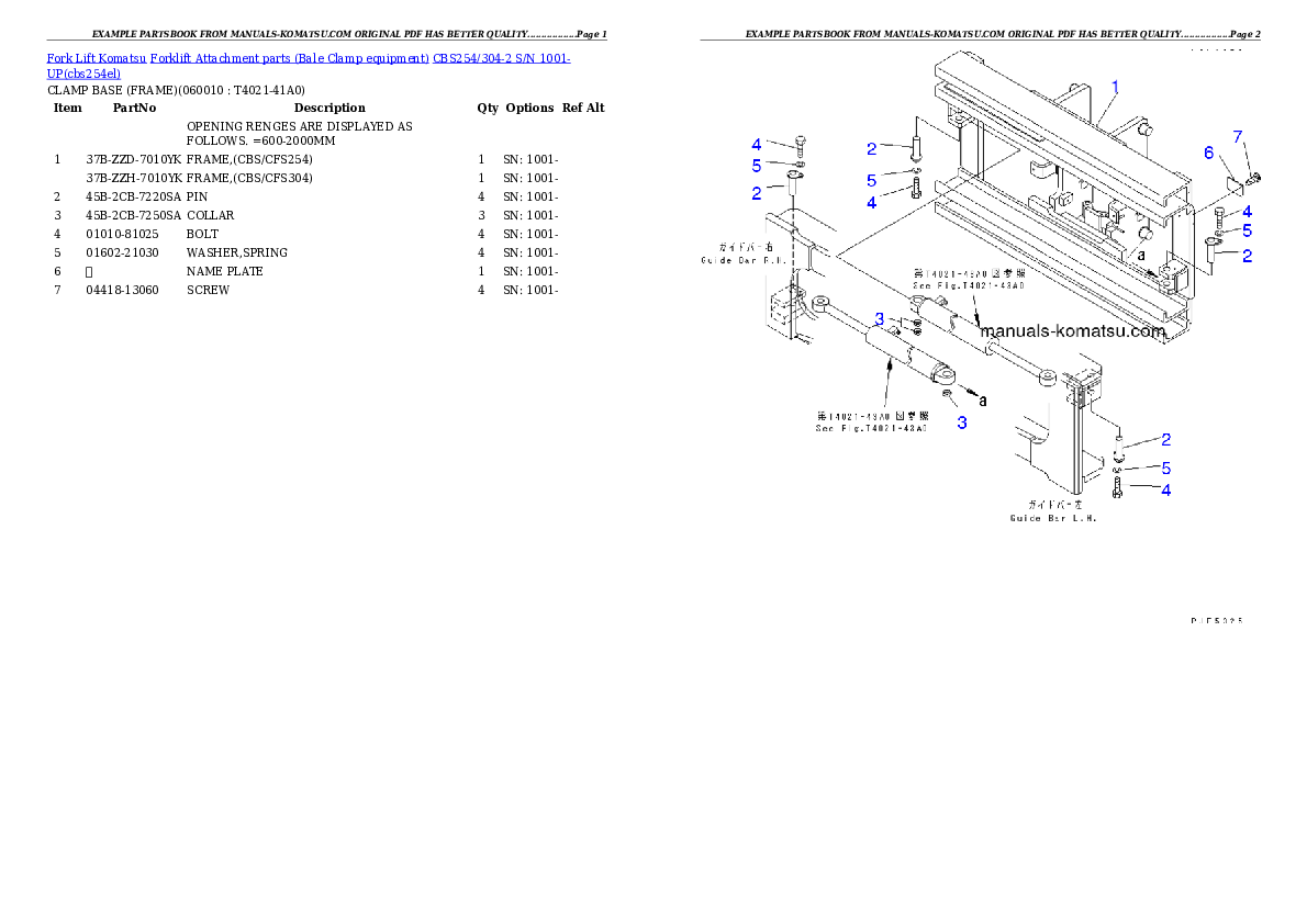 Protected: CBS254/304-2 S/N 1001-UP Partsbook