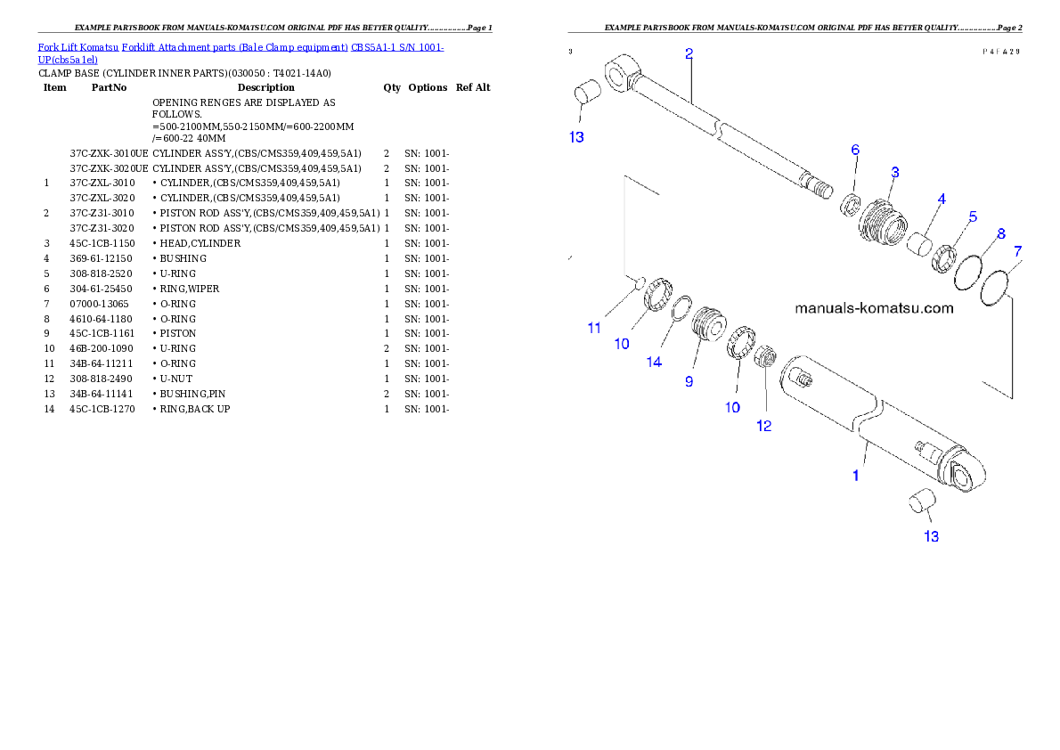 Protected: CBS5A1-1 S/N 1001-UP Partsbook