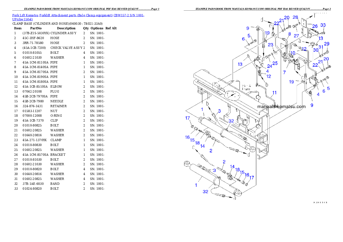 Protected: CBW157-2 S/N 1001-UP Partsbook