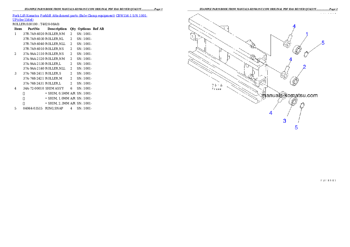 Protected: CBW156-1 S/N 1001-UP Partsbook