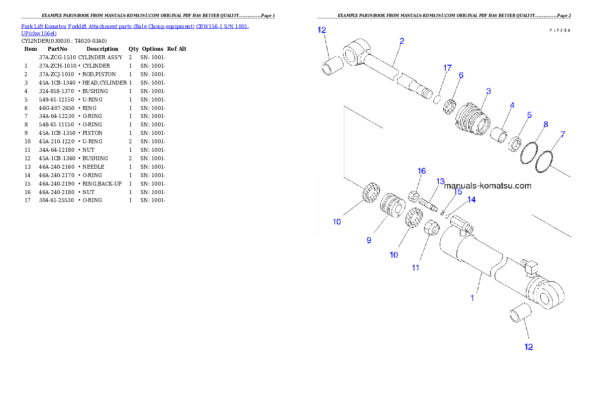 Protected: CBW156-1 S/N 1001-UP Partsbook