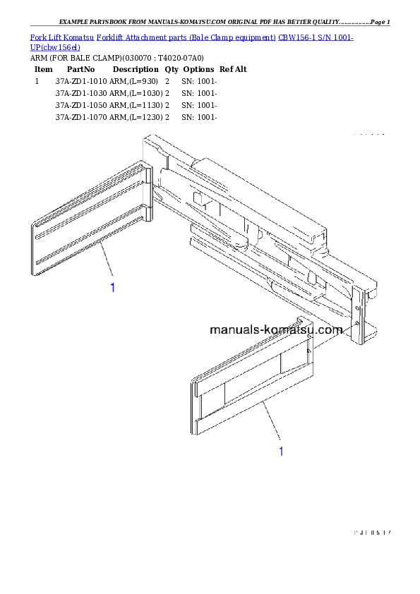 Protected: CBW156-1 S/N 1001-UP Partsbook