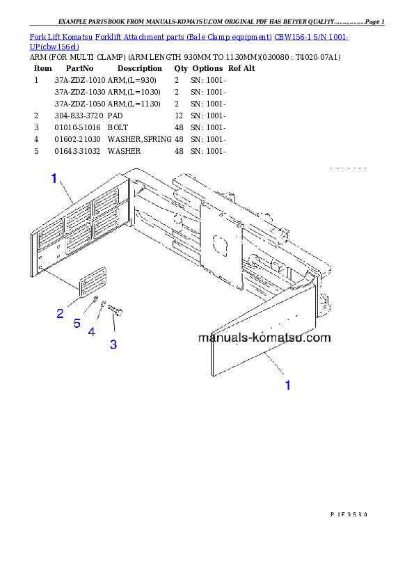 Protected: CBW156-1 S/N 1001-UP Partsbook