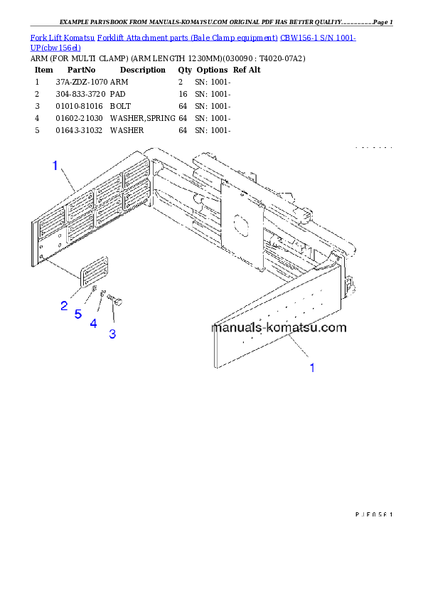 Protected: CBW156-1 S/N 1001-UP Partsbook