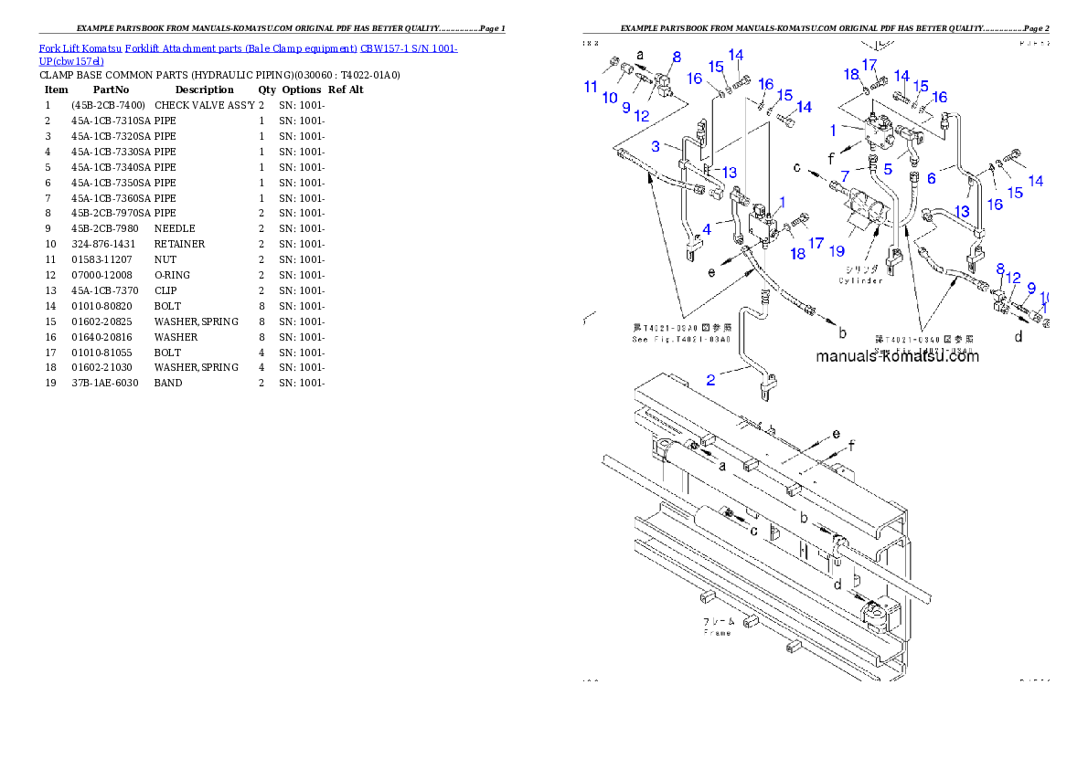 Protected: CBW157-1 S/N 1001-UP Partsbook