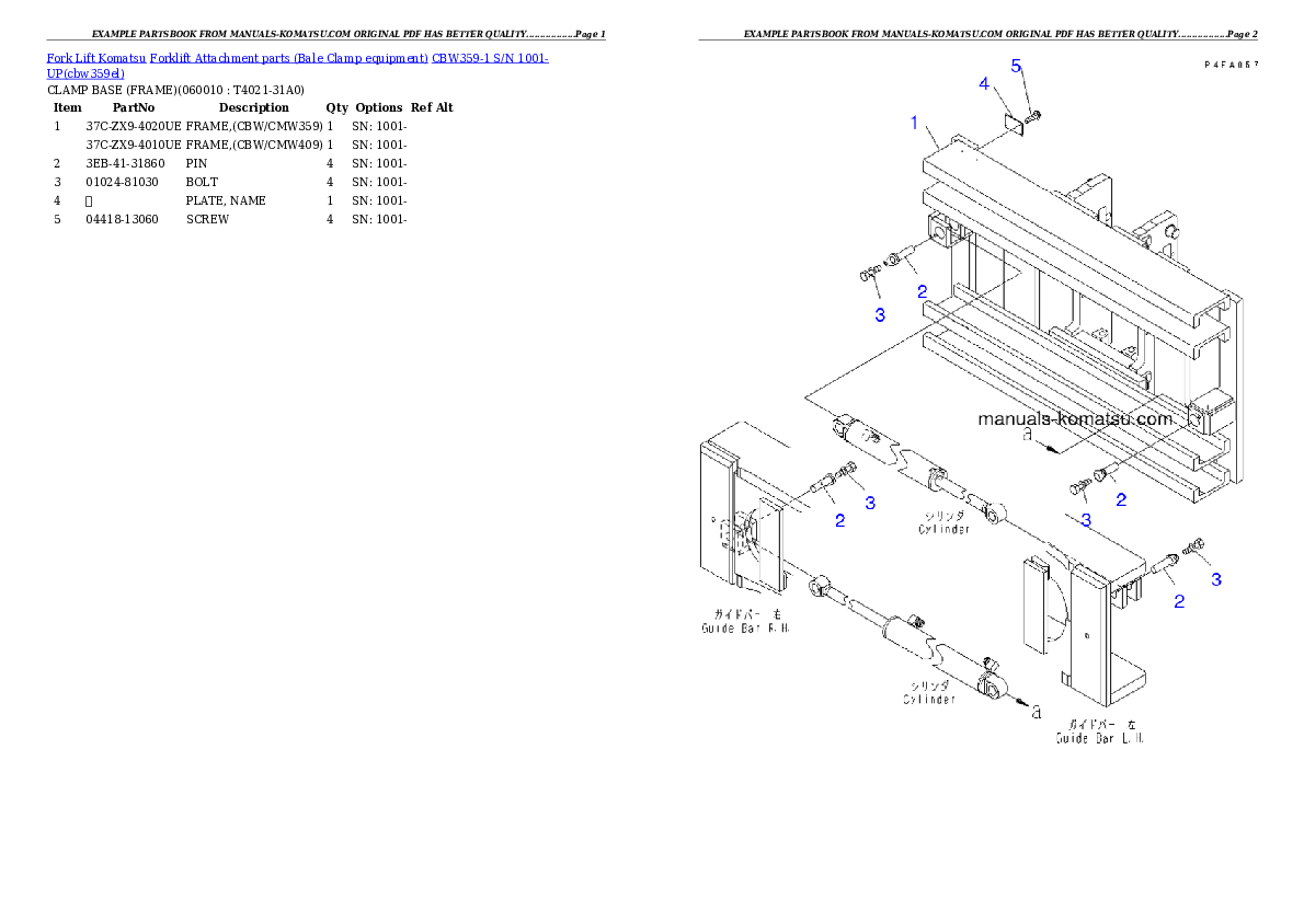 Protected: CBW359-1 S/N 1001-UP Partsbook