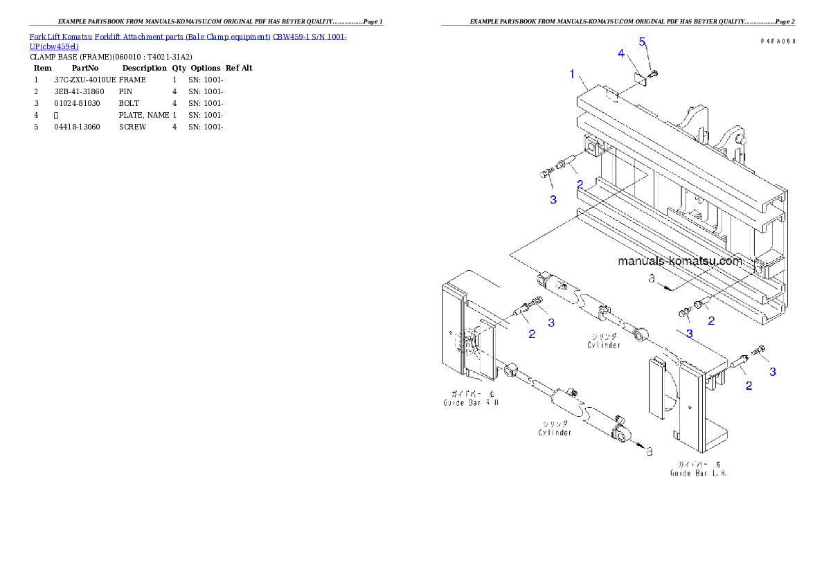 Protected: CBW459-1 S/N 1001-UP Partsbook