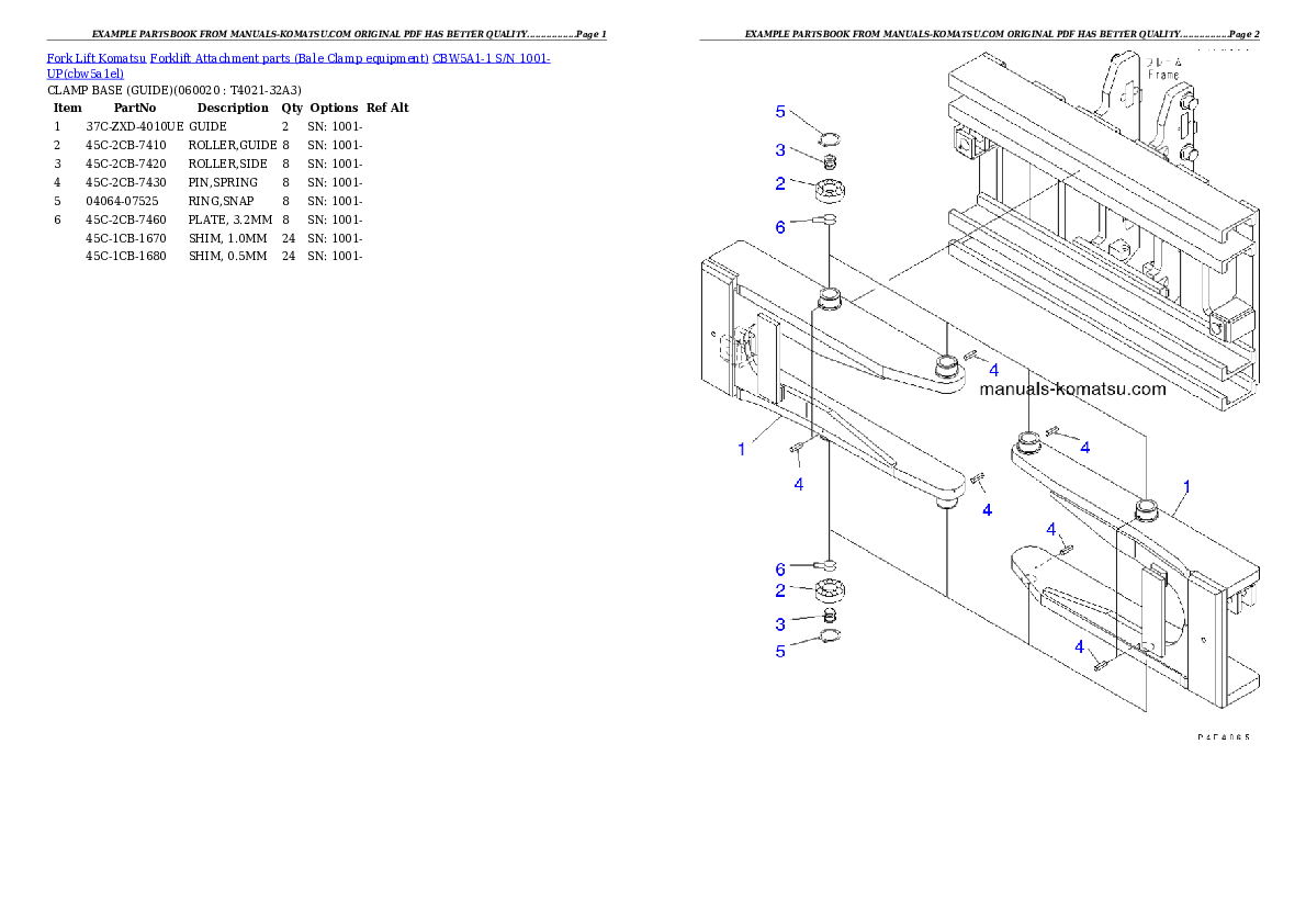 Protected: CBW5A1-1 S/N 1001-UP Partsbook