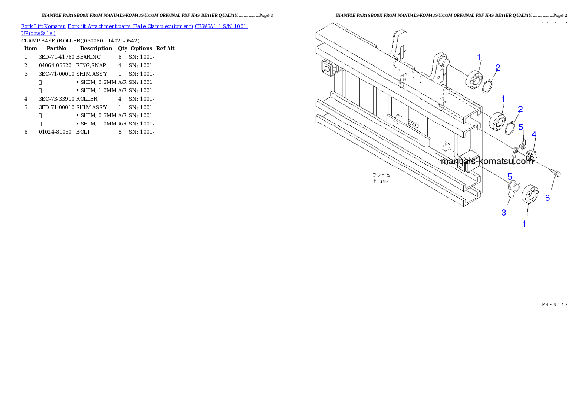 Protected: CBW5A1-1 S/N 1001-UP Partsbook