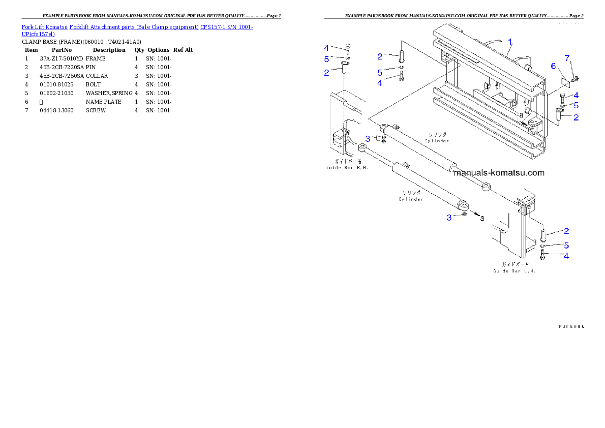 Protected: CFS157-1 S/N 1001-UP Partsbook