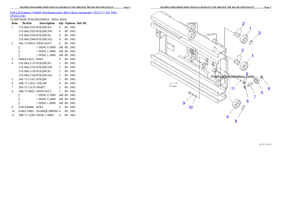 Protected: CFS157-1 S/N 1001-UP Partsbook