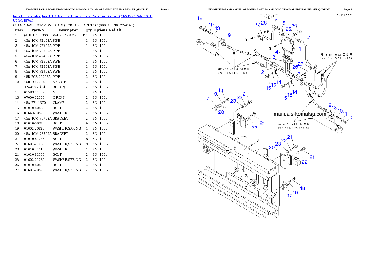 Protected: CFS157-1 S/N 1001-UP Partsbook