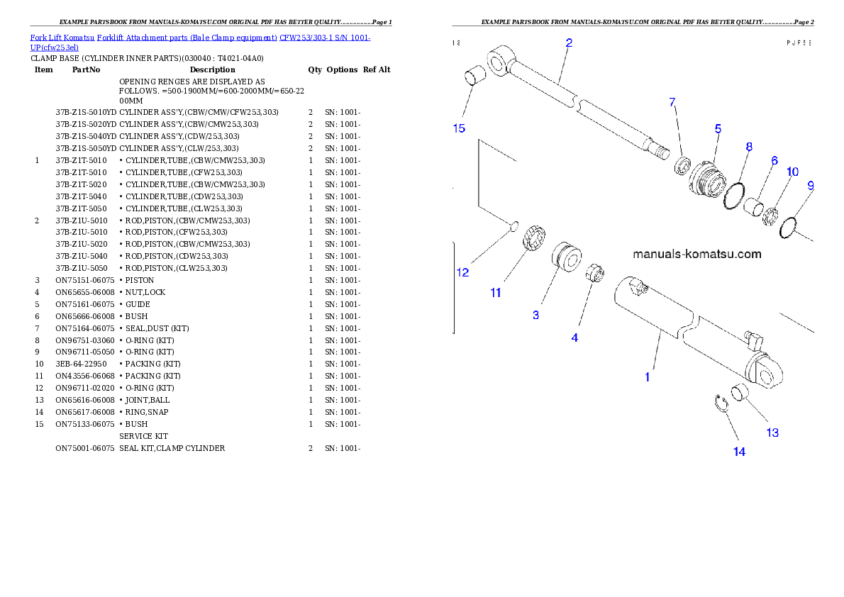 Protected: CFW253/303-1 S/N 1001-UP Partsbook