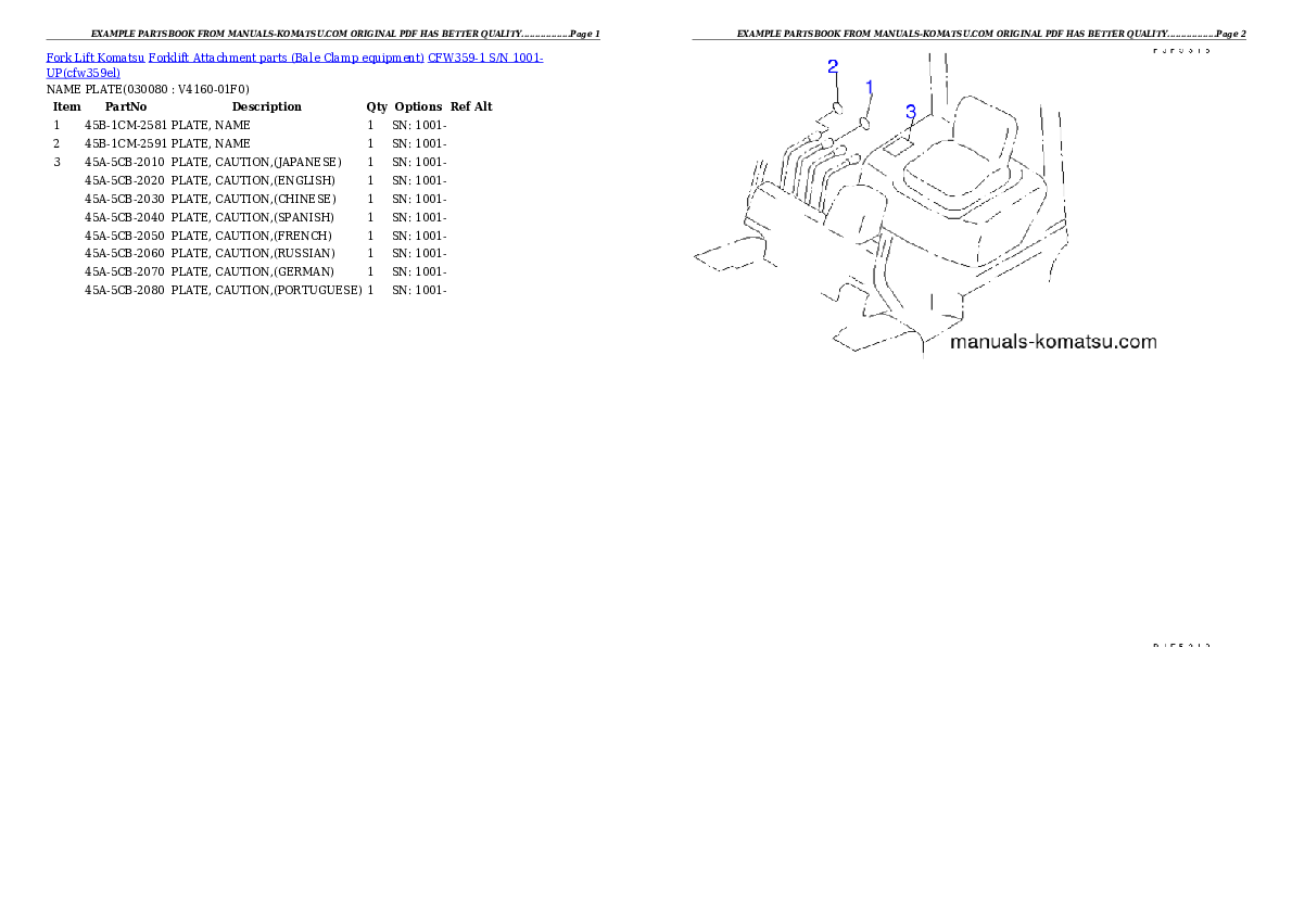 Protected: CFW359-1 S/N 1001-UP Partsbook