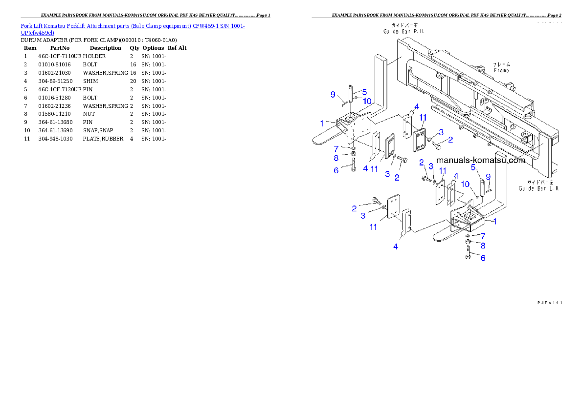 Protected: CFW459-1 S/N 1001-UP Partsbook