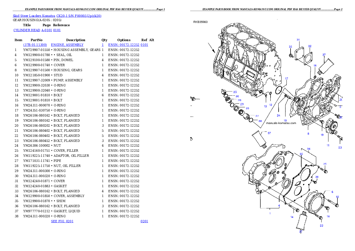 Protected: CK20-1 S/N F00003-Up Partsbook