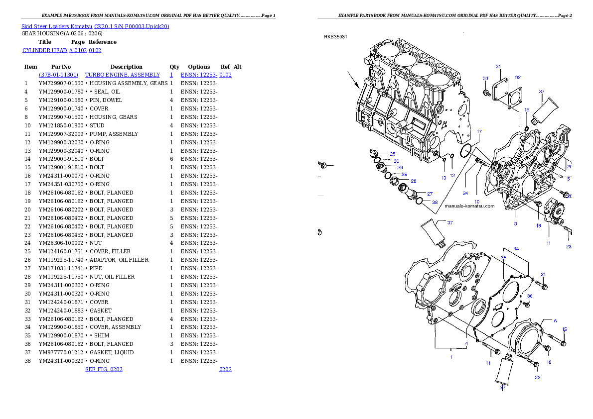 Protected: CK20-1 S/N F00003-Up Partsbook