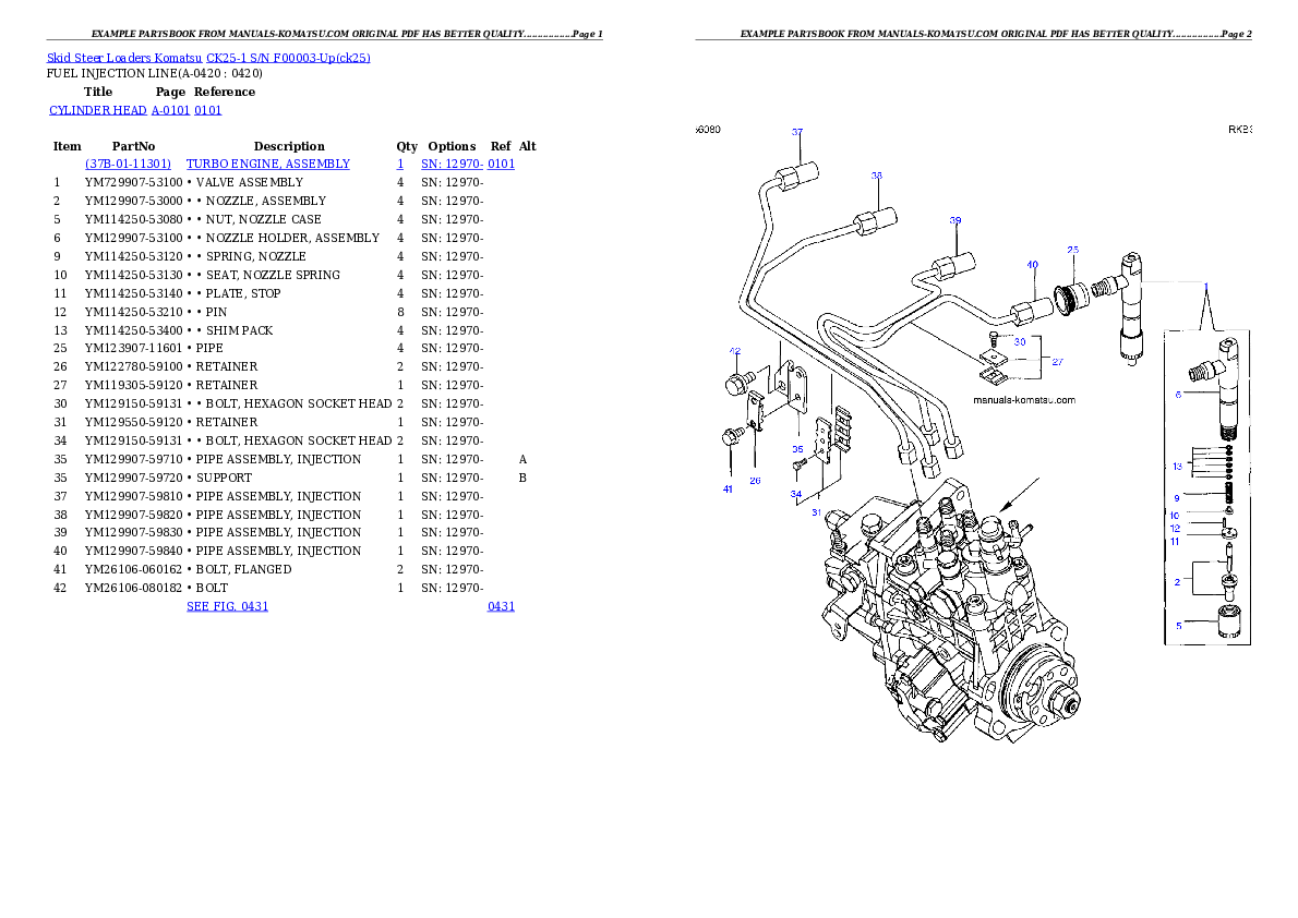 Protected: CK25-1 S/N F00003-Up Partsbook