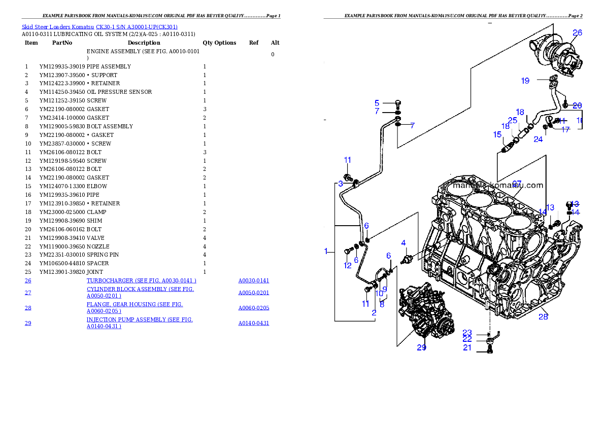 Protected: CK30-1 S/N A30001-UP Partsbook